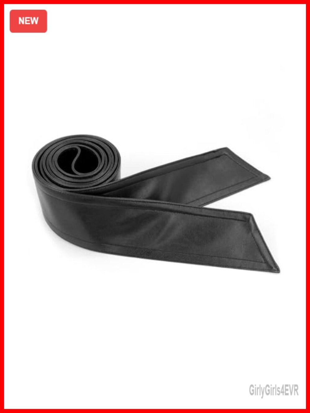 Soft Faux Leather Sash Belt Obi Tie Waistband for Coat Leather Jacket